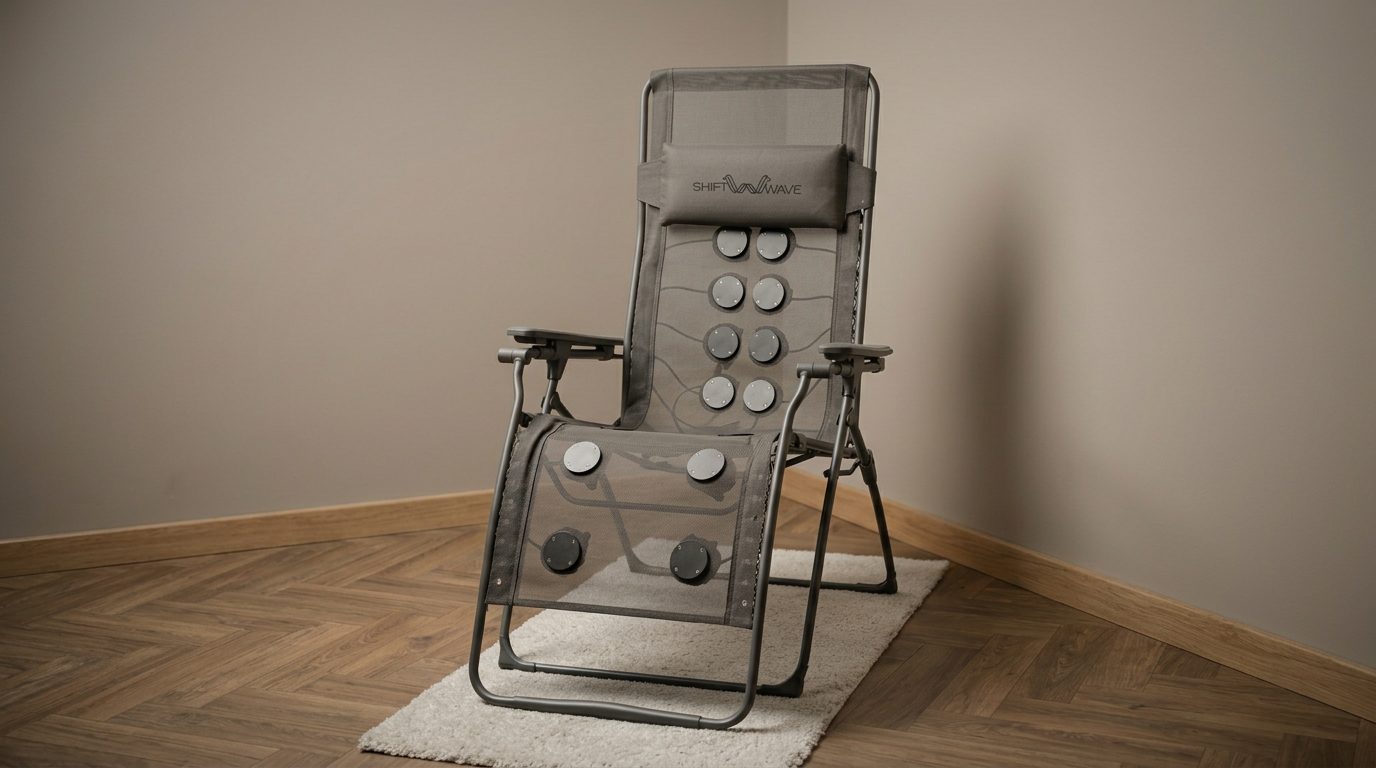 Shiftwave whole-body vibration recovery chair at Hanbury Health in Milton Keynes