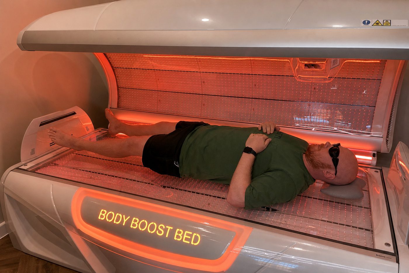 Body Boost Bed red light therapy system at Hanbury Health, Milton Keynes