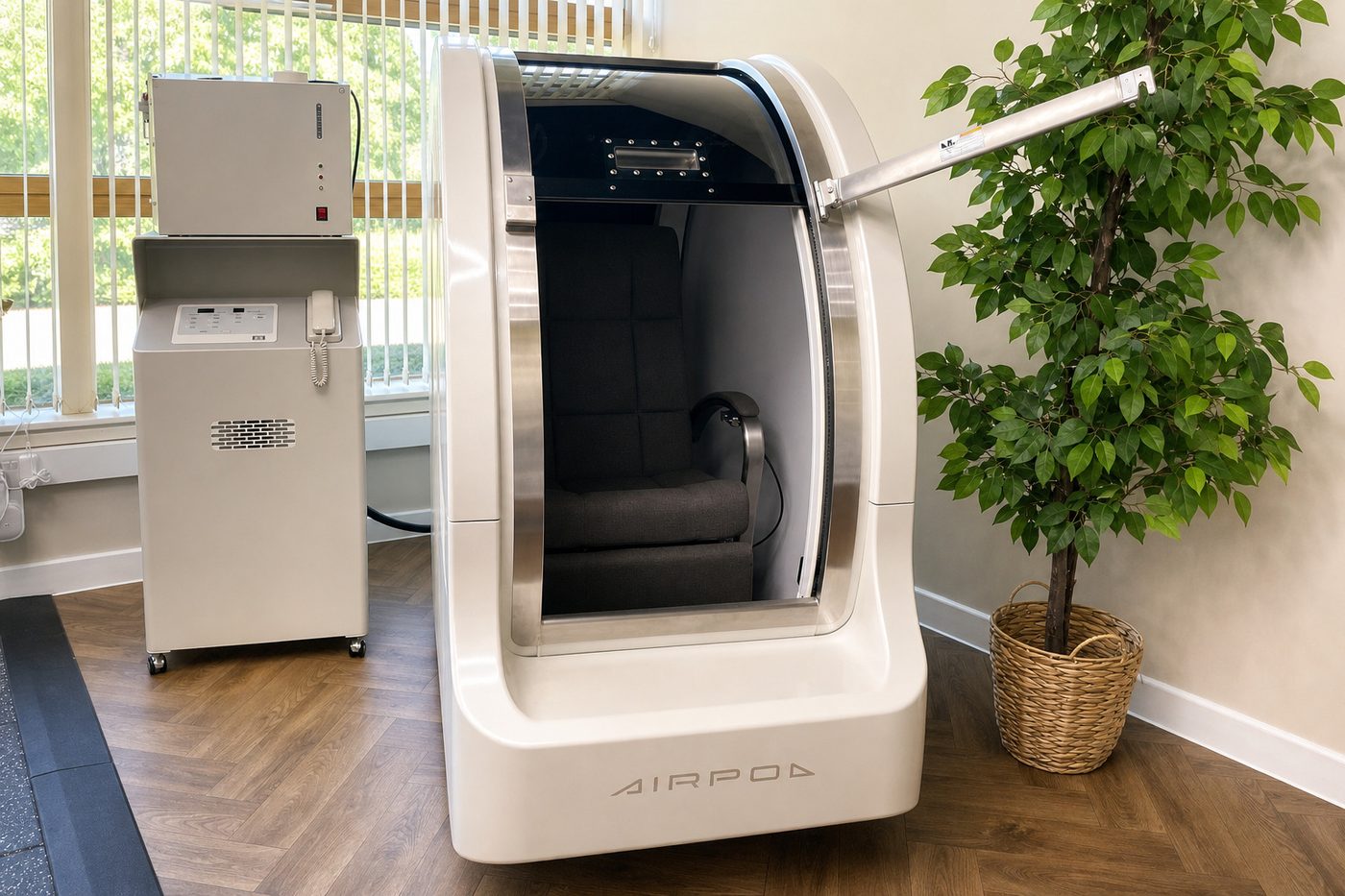 AirPod hyperbaric oxygen chamber at Hanbury Health, Milton Keynes