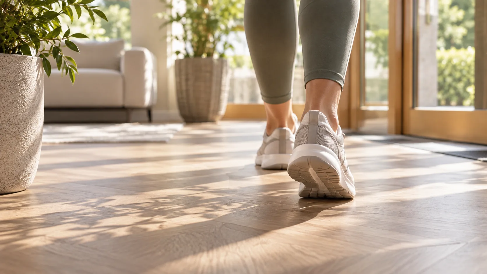 Cropped walking movement illustrating everyday capability and healthspan in Milton Keynes