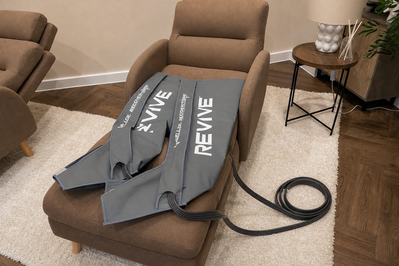 Revive compression boots by RecoverXperience at Hanbury Health, Milton Keynes