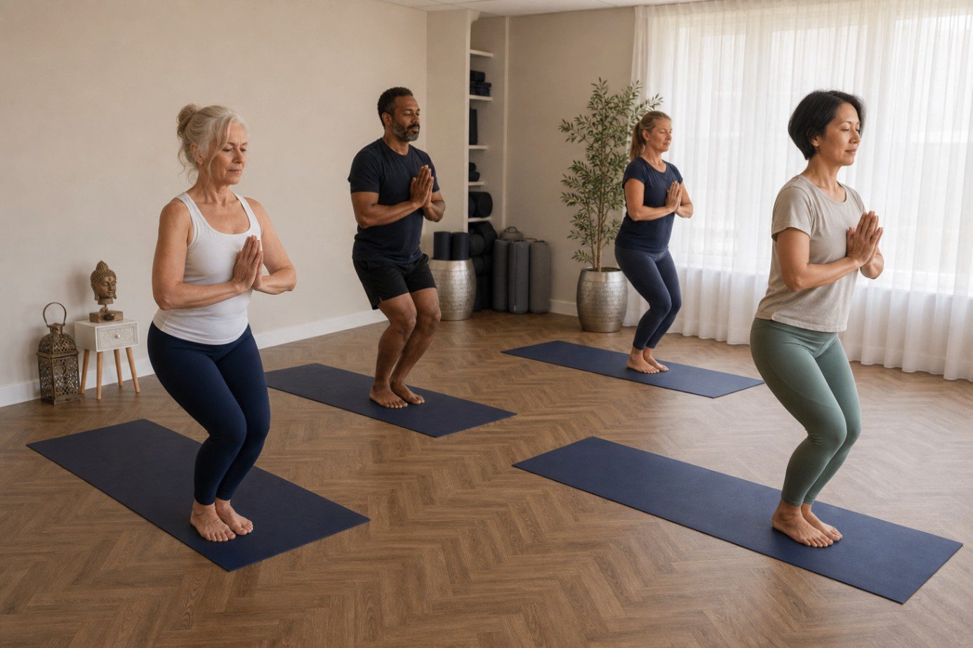 Yoga class at Hanbury Health, Milton Keynes