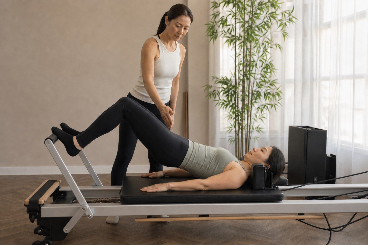Reformer Pilates for back pain and posture at Hanbury Health, Milton Keynes