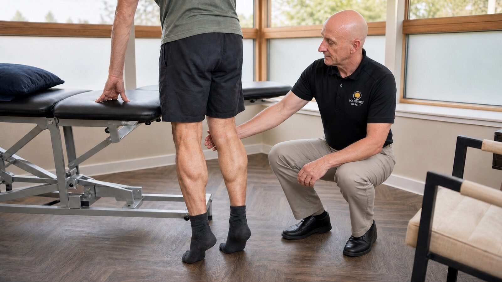 Achilles tendon rupture rehabilitation at Hanbury Health, Milton Keynes