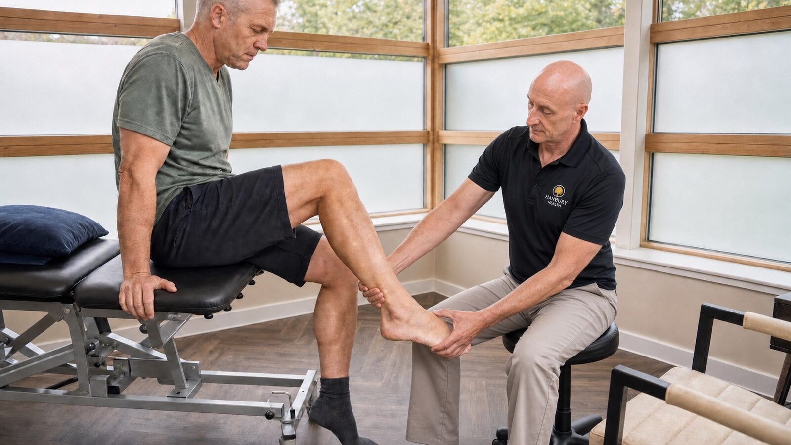 Assessment of Achilles tendinopathy at Hanbury Health, Milton Keynes
