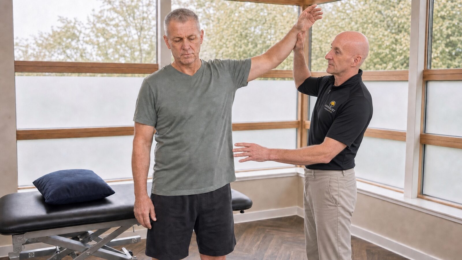 Frozen shoulder assessment at Hanbury Health, Milton Keynes