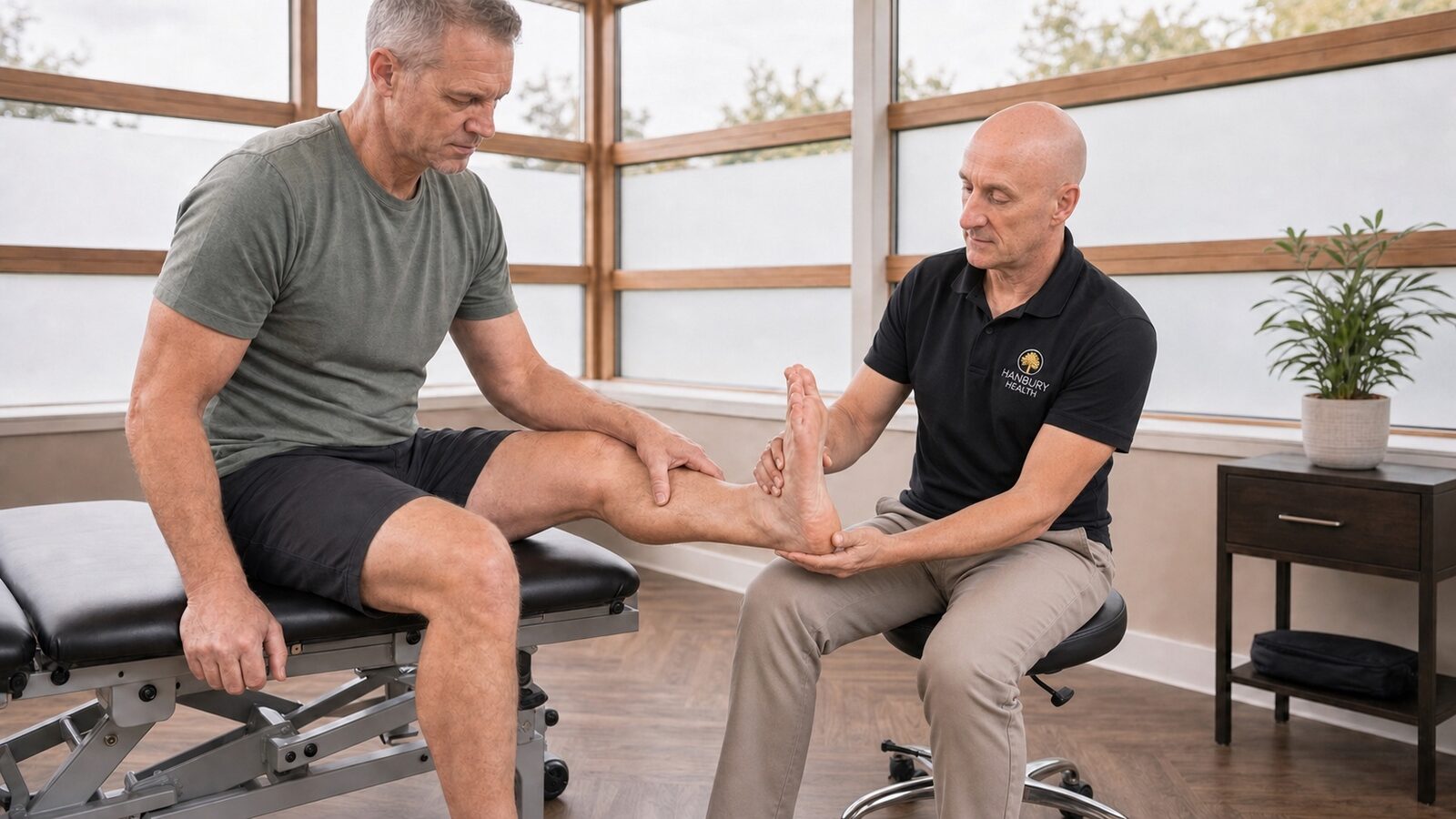 Surgeon-led foot and ankle physiotherapy at Hanbury Health, Milton Keynes