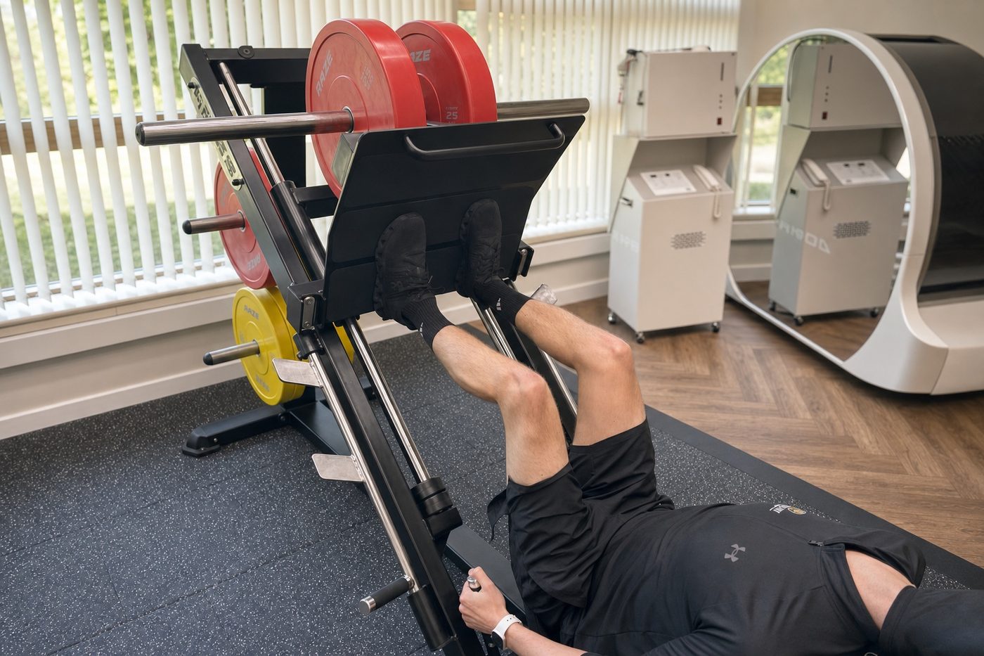Progressive loading exercise as part of a physiotherapy rehab programme at Hanbury Health, Milton Keynes